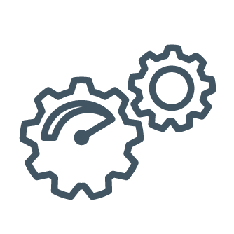 Gears and meter icon